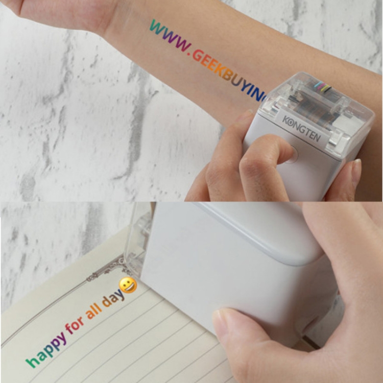 Impresora de mano Mbrush Impresora de inyección de tinta portátil a todo color de contenido personalizado con cartuchos de tinta - 7