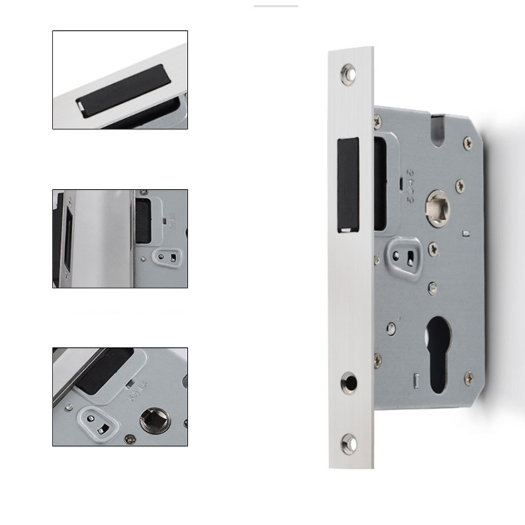 Sound Proof Lock Indoor Black Silent Luminous Door Lock Aluminum Alloy Handle Lock ...