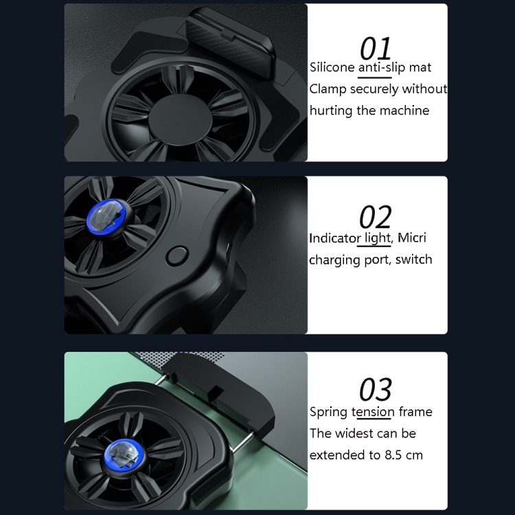 P9 Mobile Phone Radiator Fan Cooling Charging Portable Cooler(White) P9 Mobile Phone Radiator Fan Cooling Charging Portable Cooler(White)