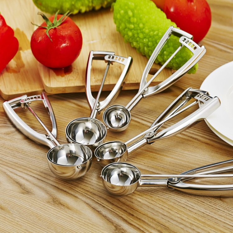 Stainless Steel Ice Cream Spoon Scooper Fruit Scoop, Specification: 55mm