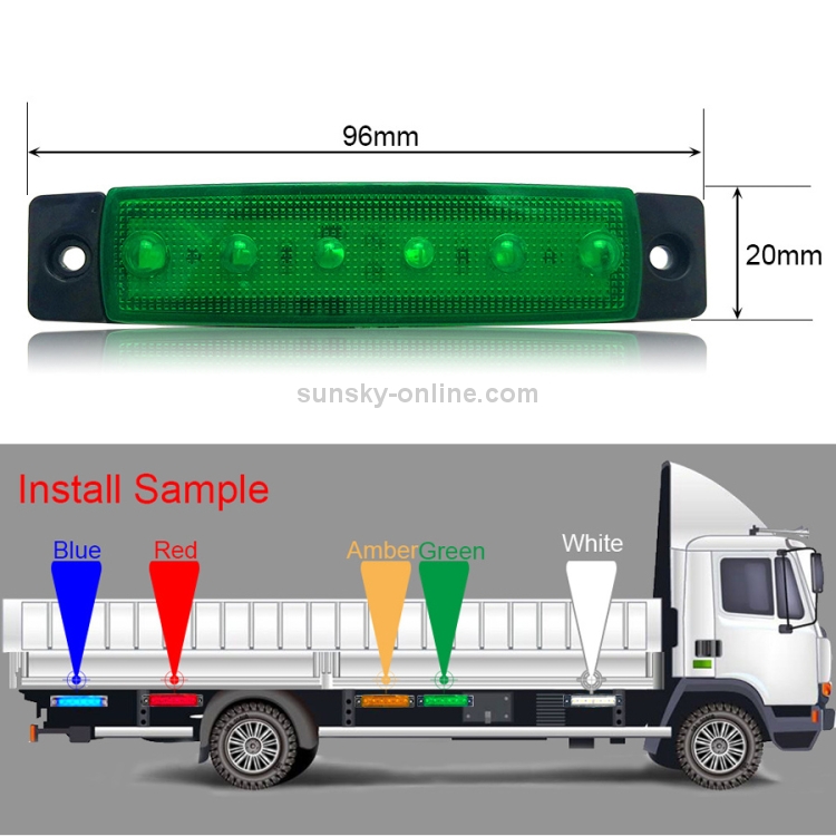 10 stücke 12/24v led auto lkw seitenmarkierung lichter auto externe lichter  signal blinkleuchte warnung rücklicht 3 modi anhänger lkw