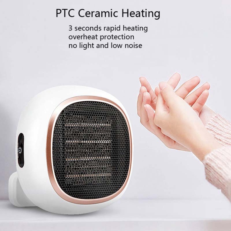 Touch Home Desktop Petit ventilateur de chauffage mural Sun Mini radiateur  électrique, prise CN (blanc)