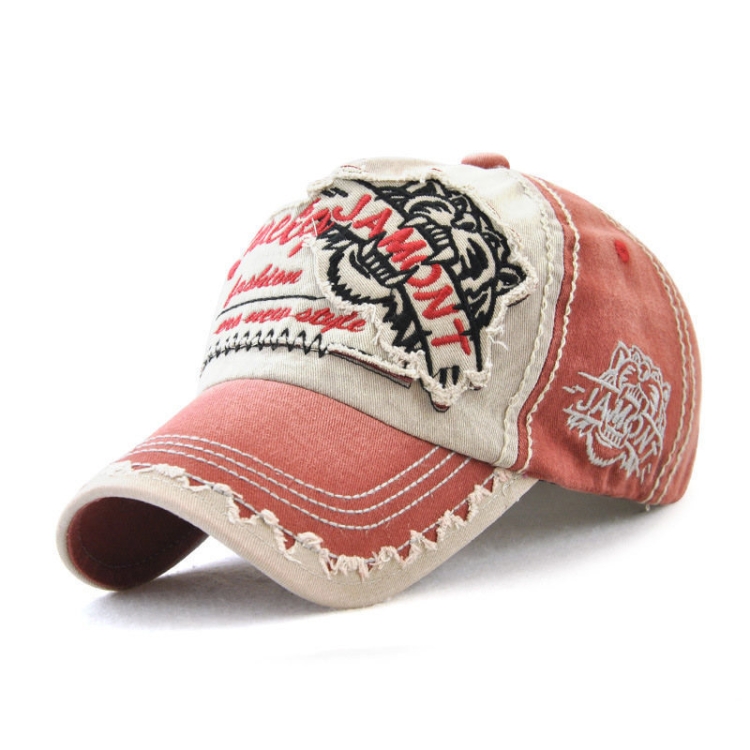 JAMONT 12970 Tiger Head Sun Hat Gorra de béisbol bordada Gorra de algodón para ocio al libre, Tamaño: Talla única