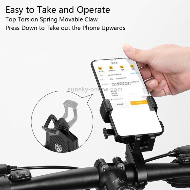 Soporte móvil para espejo retrovisor, bicicleta/motocicleta, negro -  Comprar online
