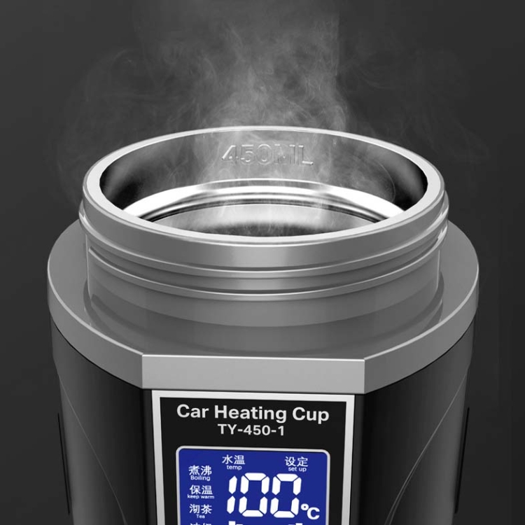 450 ml de bouteille d'eau de chauffage de voiture tasse thermos voiture  camion tasse d'eau bouillante universelle, Style: voiture à domicile à  double usage (blanc)