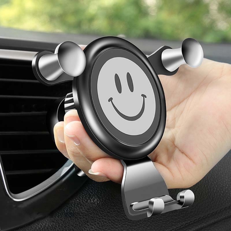 Car Phone Holder Air Outlet Snap-Type Gravity Universal Bracket(Gray) Car Phone Holder Air Outlet Snap-Type Gravity Universal Bracket(Gray)