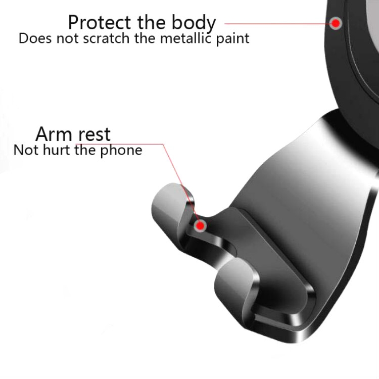Car Phone Holder Air Outlet Snap-Type Gravity Universal Bracket(Gray) Car Phone Holder Air Outlet Snap-Type Gravity Universal Bracket(Gray)