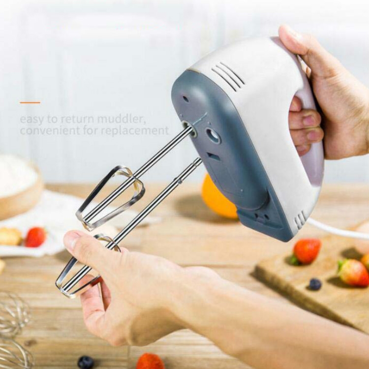 Whisk Electric Household Mini Whisk Baking Small Whipped Cream Machine,  Specification:UK Plug+4 Stirring Rods