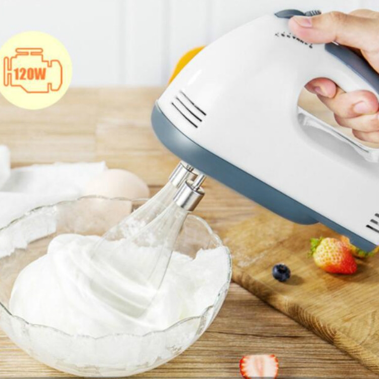 Whisk Electric Household Mini Whisk Baking Small Whipped Cream Machine,  Specification:US Plug+4 Stirring Rods