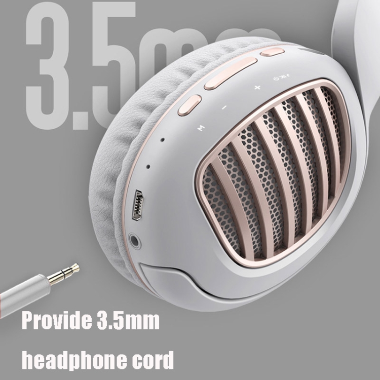 Bluetooth Earphone Head-Mounted Folding Card Music Game HIFI Sports Wireless Headset(Pink) Bluetooth Earphone Head-Mounted Folding Card Music Game HIFI Sports Wireless Headset(Pink)