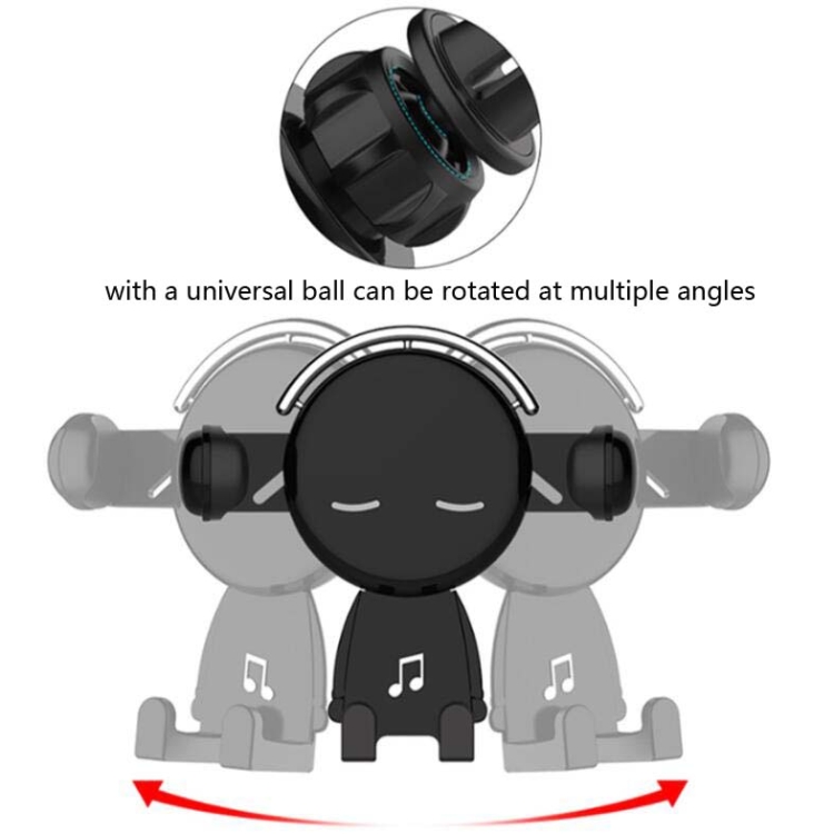 Mobile Phone Holder Car Air Outlet Car Phone Holder Cartoon Navigation Mobile Phone Holder(Black) Mobile Phone Holder Car Air Outlet Car Phone Holder Cartoon Navigation Mobile Phone Holder(Black)