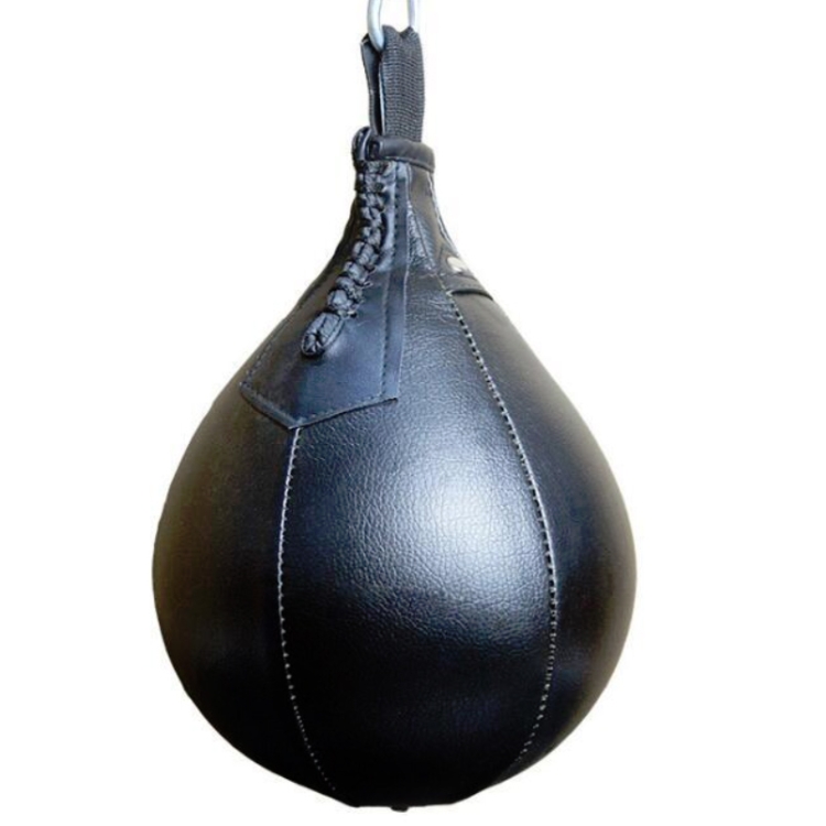 Boxe Speed ​​Ball Fitness Vent Ball Adulte Sac de frappe gratuit suspendu  (forme de poire noire)