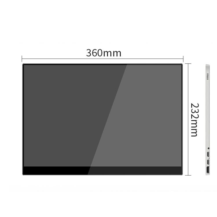Pantalla 1080P portátil de 15,6 pulgadas, estilo: versión táctil con batería - B3