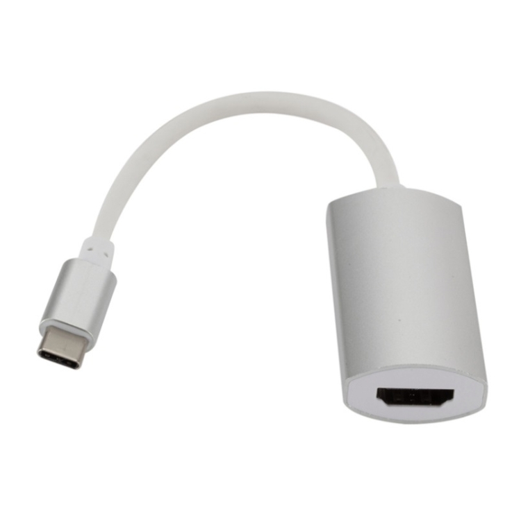 TH002 Type-C To 4K HDMI Adapter Cable For Mac(Silver) TH002 Type-C To 4K HDMI Adapter Cable For Mac(Silver)