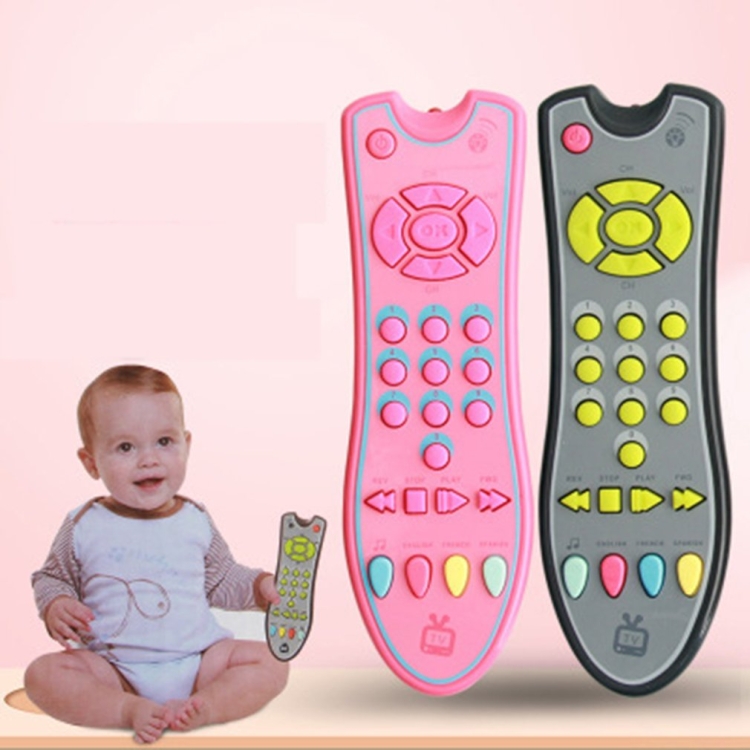 Musique simulée TV Télécommande Jouets éducatifs précoces Machine  d'apprentissage électrique Jouet pour bébé (rose)