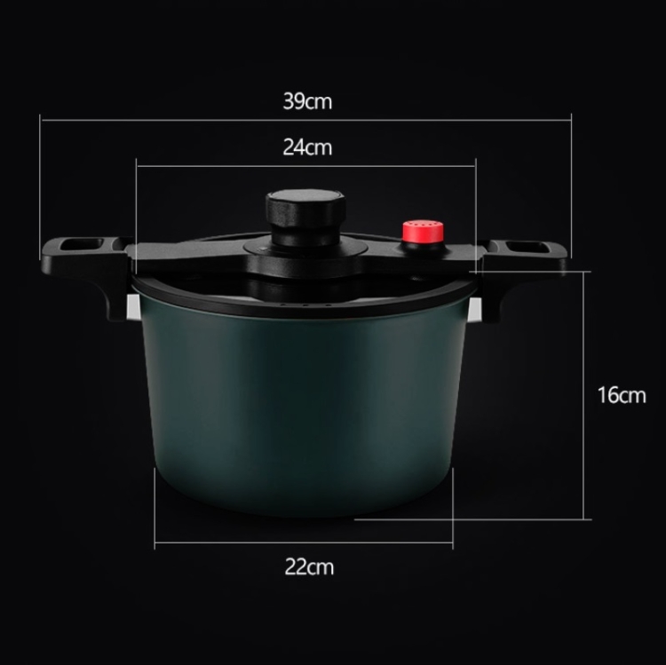 Micro autocuiseur en émail antiadhésif, grande capacité de 8 L, casserole  antiadhésive, avec verrouillage push-pull, cocotte à soupe, casserole à  soupe en émail multifonction, gain de temps (8 L, bleu) : 