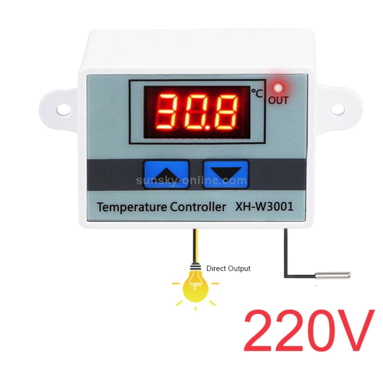 Digital LED Temperature Controller 10A Thermostat Control Switch Probe K9 
