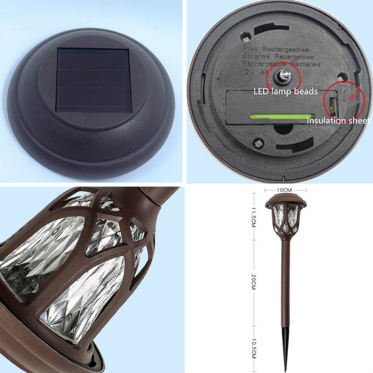 Bonsery Lanterne Solari Da Esterno 2 Pezzi - Sfere Rotonde Bianche Con Design Decorativo - Luce Autonoma Giardino - Impermeabile IP65 - Regalo Festa