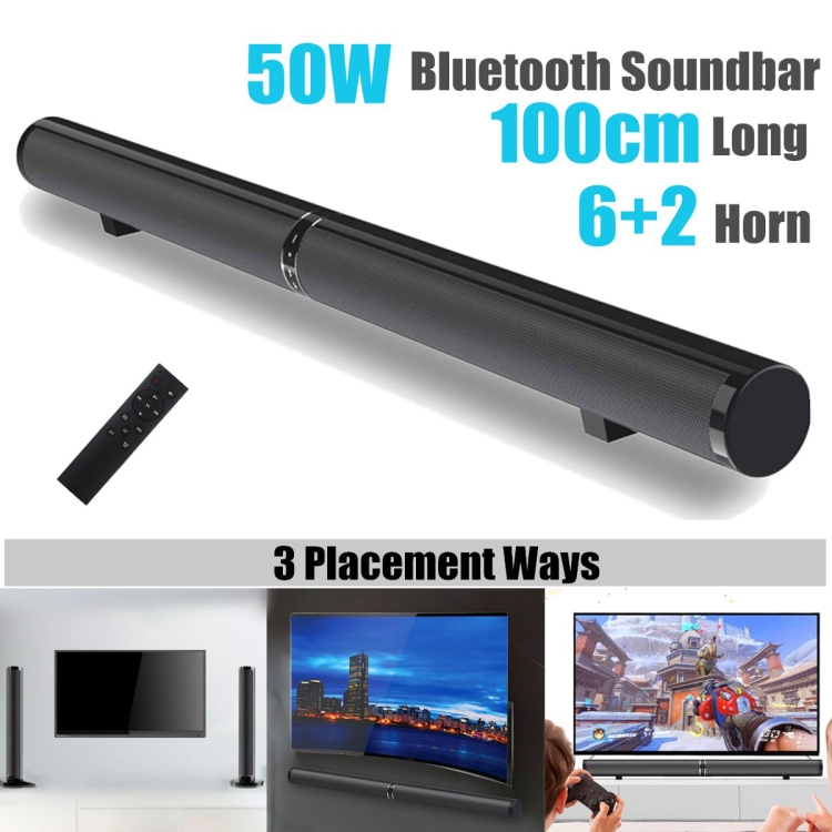 LP-1807 Echo Wall Home Theater Surround Stereo Speaker Soundbar, Plug Type:UK Plug(Black) LP-1807 Echo Wall Home Theater Surround Stereo Speaker Soundbar, Plug Type:UK Plug(Black)