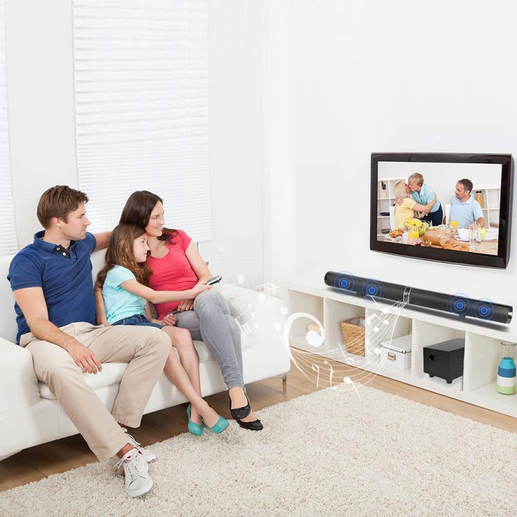 LP-1807P 45W Home Theater Audio Subwoofer Echo Wall Soundbar, Plug Type:US Plug(Black) LP-1807P 45W Home Theater Audio Subwoofer Echo Wall Soundbar, Plug Type:US Plug(Black)