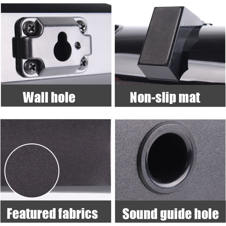 LP-1807P 45W Home Theater Audio Subwoofer Echo Wall Soundbar, Plug Type:US Plug(Black) LP-1807P 45W Home Theater Audio Subwoofer Echo Wall Soundbar, Plug Type:US Plug(Black)