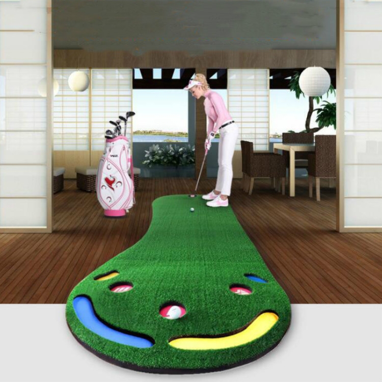 2pcs Golfs Turf Mats Practical Golfs Grass Mat for Indoor Golfs