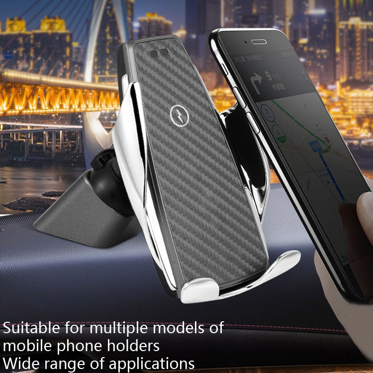 5 PCS Car Phone Holder Base Universal Car Air Outlet Clip Bracket Base, Colour: Silver Reflective