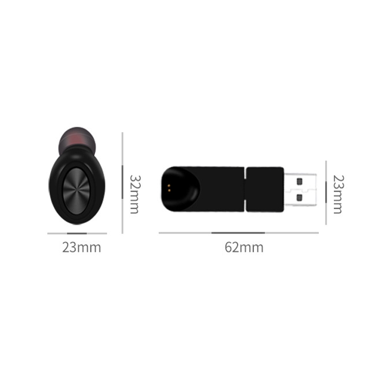 X17 TWS ANC Car Wireless Bluetooth Headset Sports Mini Headset USB Magnetic Charging(White)