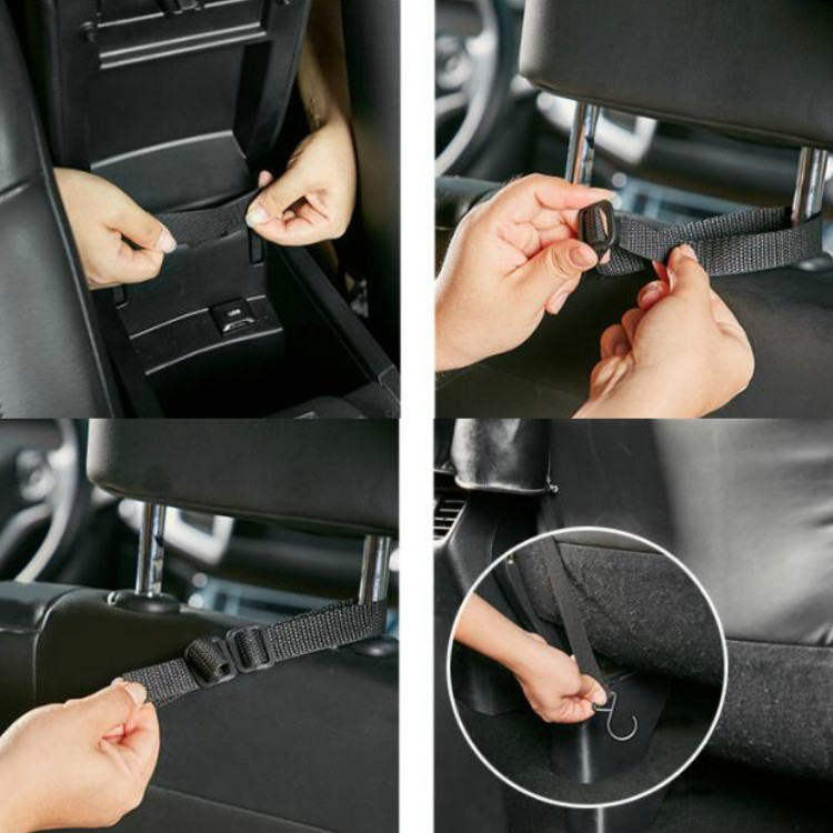 Autositz-Aufbewahrungstasche Autotaschen-Aufbewahrungstasche Multifunktions- Aufbewahrungstasche, Farbe: Upgrade Black of Black Line]