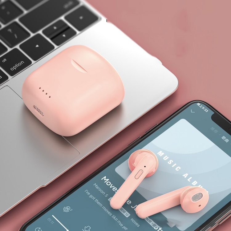 TWS Noise Cancelling Waterproof Smart Touch Wireless Bluetooth Headset(Cherry Blossom Powder) TWS Noise Cancelling Waterproof Smart Touch Wireless Bluetooth Headset(Cherry Blossom Powder)