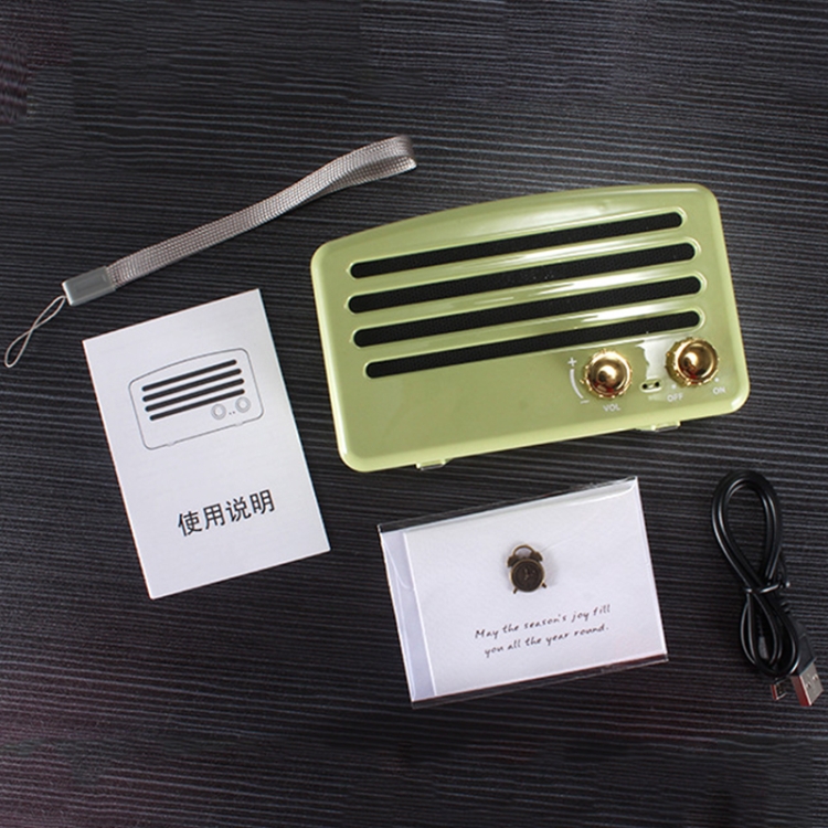 T5 Retro Gramophone Bluetooth Speaker Portable Wireless Outdoor Mini Speaker(Blue)