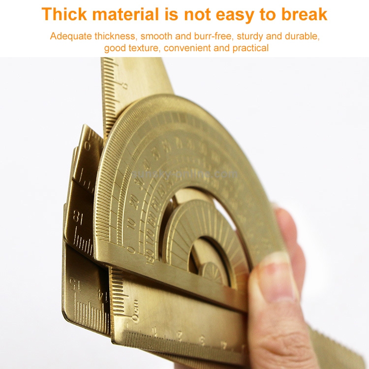 4 PCS Brass Retro Drawing Ruler เครื่องมือวัดรุ่น: 0-120mm Caliper ...