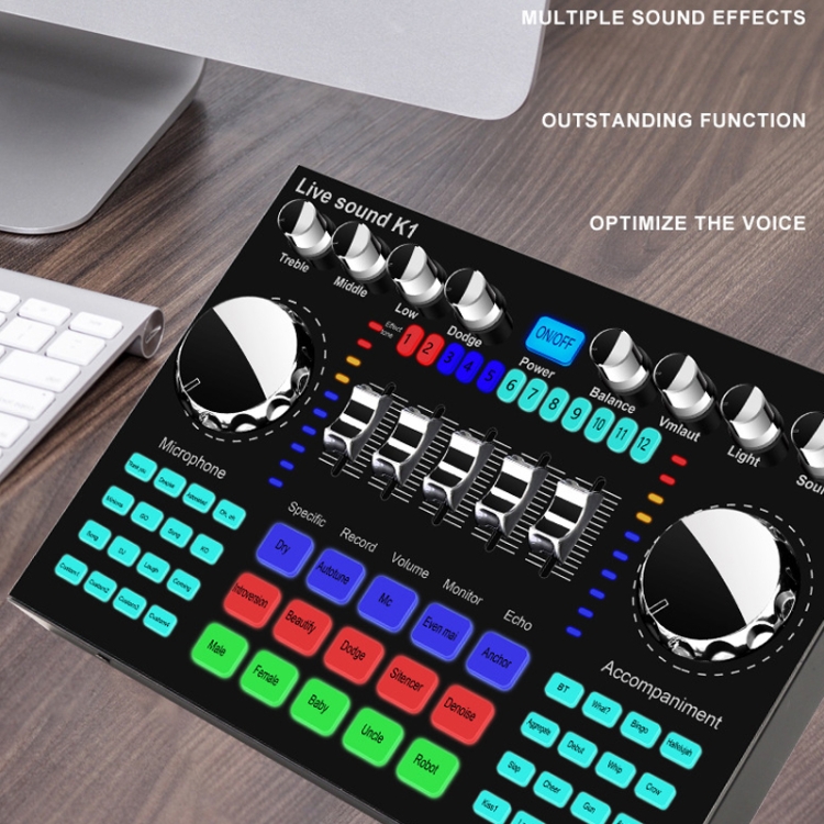 K1 Live Sound Card Set Mobile Phone Computer Universal Bluetooth