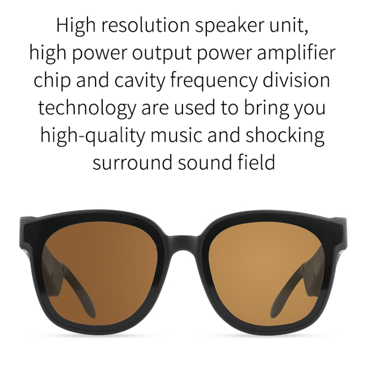 A13 Smart Audio Sunglasses Bluetooth Earphone(Brown) A13 Smart Audio Sunglasses Bluetooth Earphone(Brown)