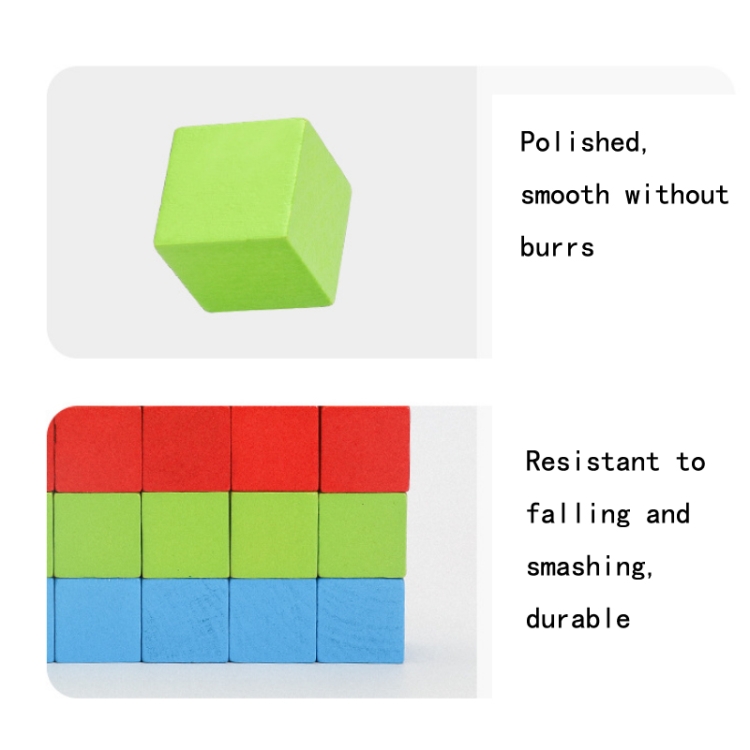 Enlightenment Training Wooden Cube Number Sense Construction Of Spatial