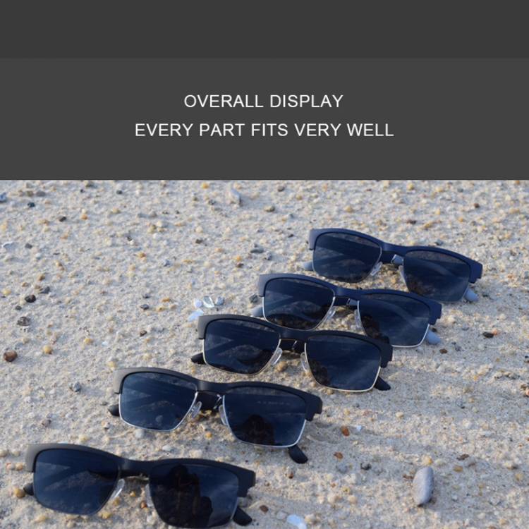 Anti-Blue Light Sports Wireless Stereo Smart Bluetooth Glasses Earphone, Colour: K1 Blue