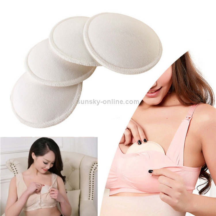 4 PCS Washable Pregnant Women Thick Three-dimensional Cotton Anti-overflow  Nursing Bra Breast Pad