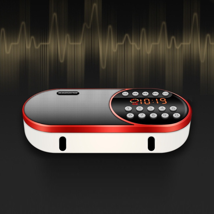 MANOVO F1 Card Audio Outdoor Portable Time Display Player Bluetooth Speaker with Lighting Function(Golden) MANOVO F1 Card Audio Outdoor Portable Time Display Player Bluetooth Speaker with Lighting Function(Golden)