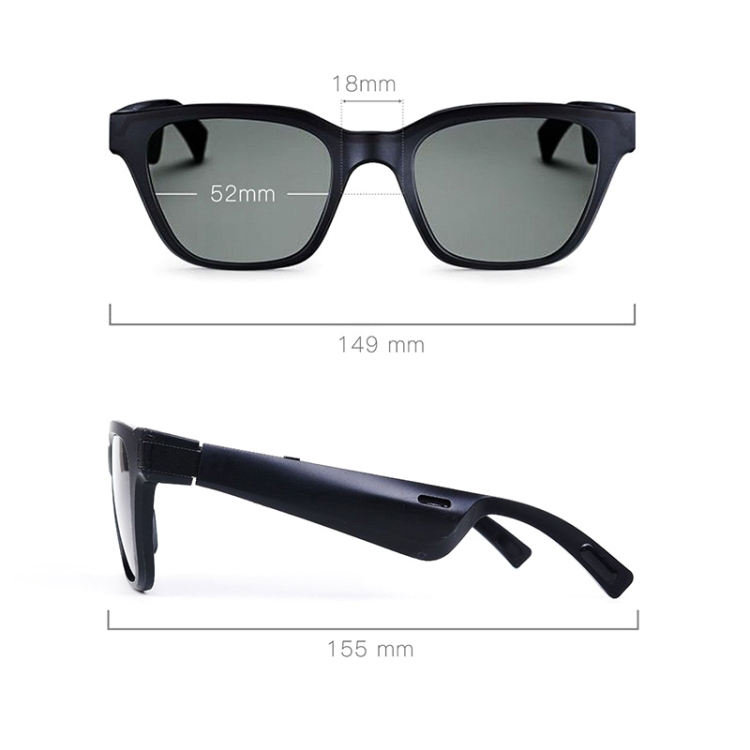 F002 Binaural Mini Smart Call Waterproof Bluetooth Glasses Earphone(Transparent) F002 Binaural Mini Smart Call Waterproof Bluetooth Glasses Earphone(Transparent)
