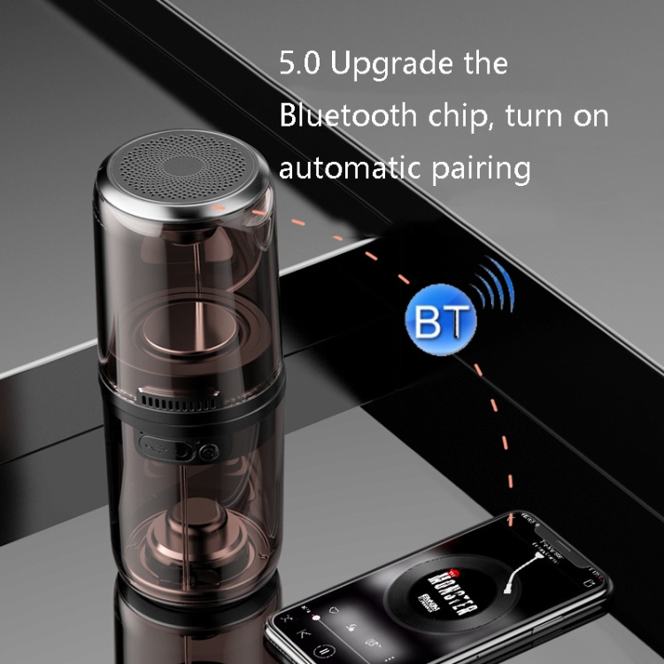 D08S TWS Transparent Night Light Square Dance Bluetooth Speaker Outdoor Portable Magnetic Speaker, Colour: Single Speaker D08S TWS Transparent Night Light Square Dance Bluetooth Speaker Outdoor Portable Magnetic Speaker, Colour: Single Speaker