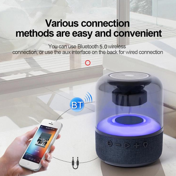 JY02 TWS Colorful Bluetooth Speaker Crystal Portable Wireless Transparent LED Light Mini Speaker JY02 TWS Colorful Bluetooth Speaker Crystal Portable Wireless Transparent LED Light Mini Speaker
