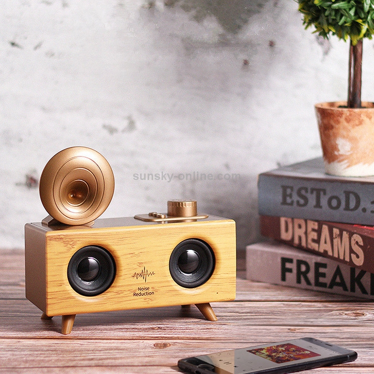 B6 Wooden Double Speakers Wireless Bluetooth Speaker Subwoofer Portable Outdoor Radio 3D Surround Small Speaker(Light Wood) B6 Wooden Double Speakers Wireless Bluetooth Speaker Subwoofer Portable Outdoor Radio 3D Surround Small Speaker(Light Wood)