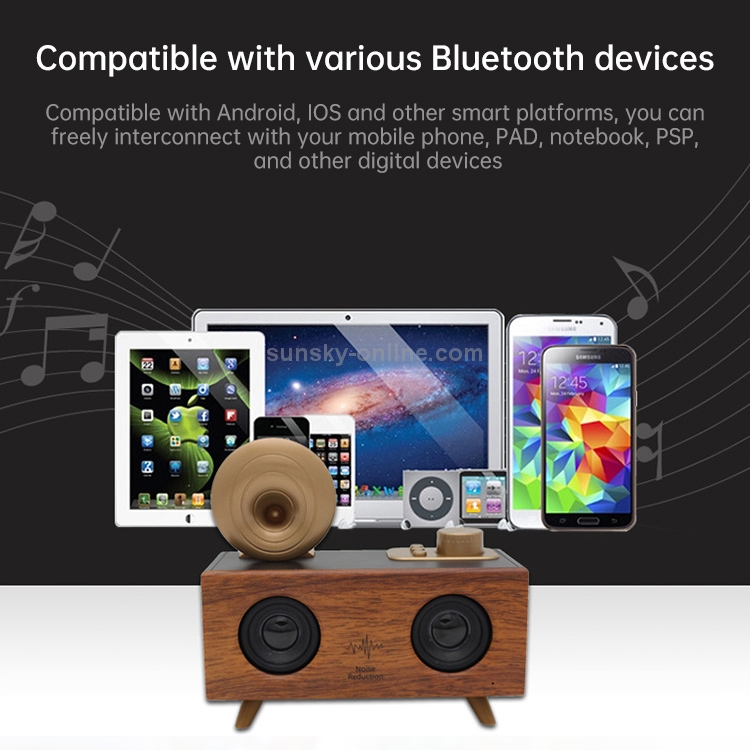 B6 Wooden Double Speakers Wireless Bluetooth Speaker Subwoofer Portable Outdoor Radio 3D Surround Small Speaker(Light Wood) B6 Wooden Double Speakers Wireless Bluetooth Speaker Subwoofer Portable Outdoor Radio 3D Surround Small Speaker(Light Wood)
