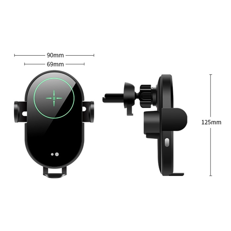 H5 Car Mobile Phone Wireless Charger Bracket Navigation Automatic Induction For Huawei Mobile Phone Charger, Model: Green Light H5 Car Mobile Phone Wireless Charger Bracket Navigation Automatic Induction For Huawei Mobile Phone Charger, Model: Green Light