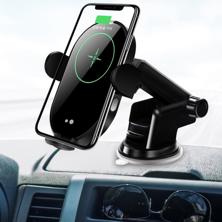 H5 Car Mobile Phone Wireless Charger Bracket Navigation Automatic Induction For Huawei Mobile Phone Charger, Model: Blue Light H5 Car Mobile Phone Wireless Charger Bracket Navigation Automatic Induction For Huawei Mobile Phone Charger, Model: Blue Light