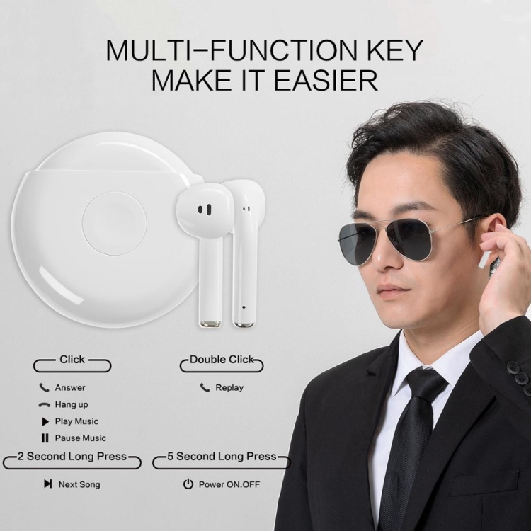 E28 TWS Stereo Sports Business Binaural Touch Wireless Bluetooth Earphone E28 TWS Stereo Sports Business Binaural Touch Wireless Bluetooth Earphone