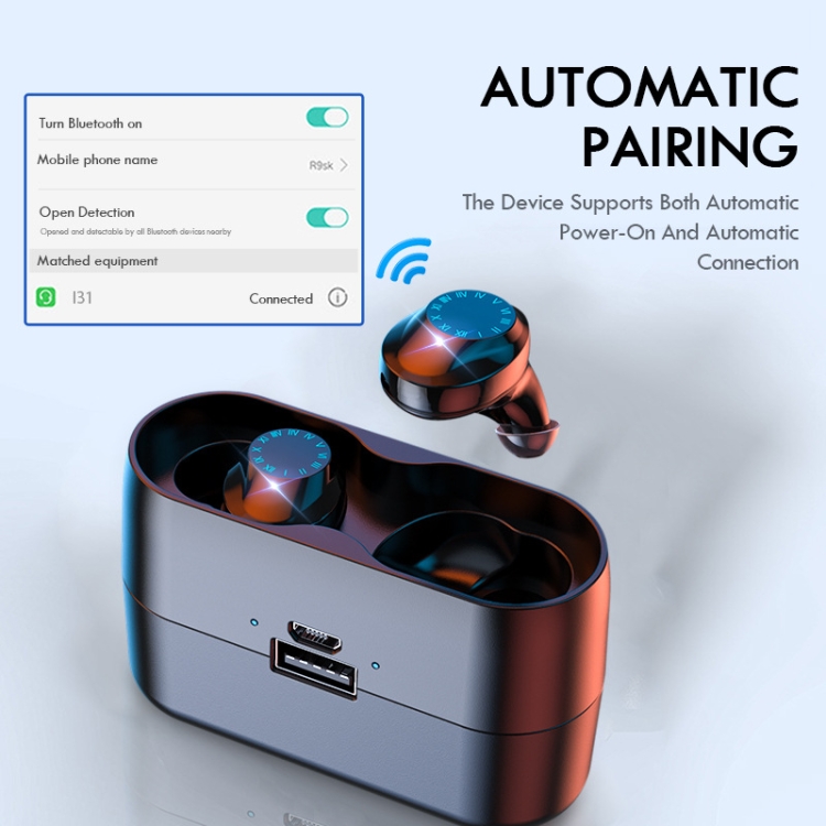 I31 TWS Intelligent Noise Cancelling HIFI Sound Quality Stereo Wireless Bluetooth Earphone I31 TWS Intelligent Noise Cancelling HIFI Sound Quality Stereo Wireless Bluetooth Earphone