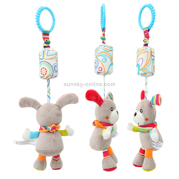 Cartoon Baby Toy Bell Plush Wind Chimes Rattles Crib Bed Hanging Bells Toys W 