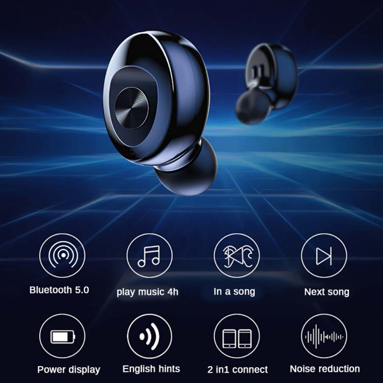 XG-12 TWS Sports Mini Digital Stereo Wireless Bluetooth Earphone(Blue) XG-12 TWS Sports Mini Digital Stereo Wireless Bluetooth Earphone(Blue)