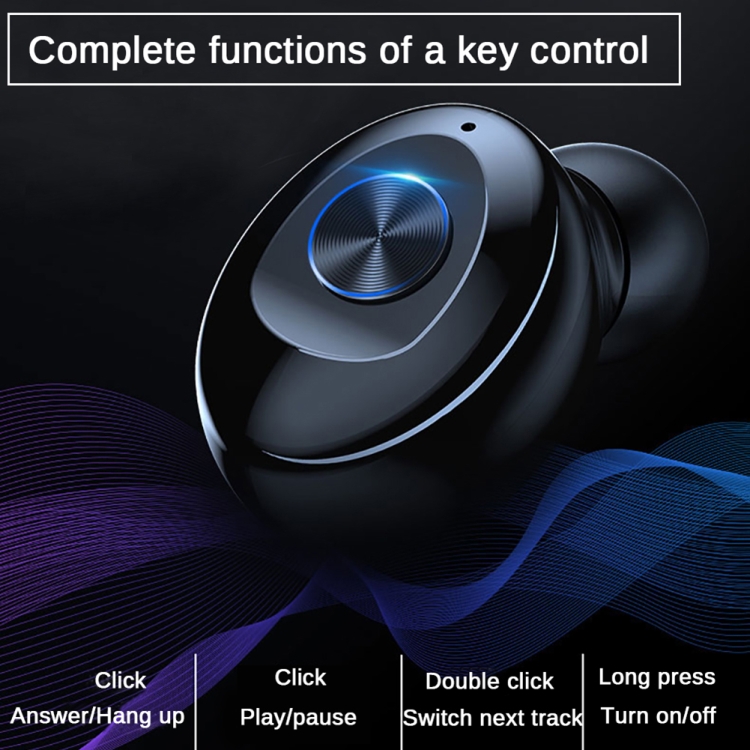 XG-12 TWS Sports Mini Digital Stereo Wireless Bluetooth Earphone(Blue) XG-12 TWS Sports Mini Digital Stereo Wireless Bluetooth Earphone(Blue)
